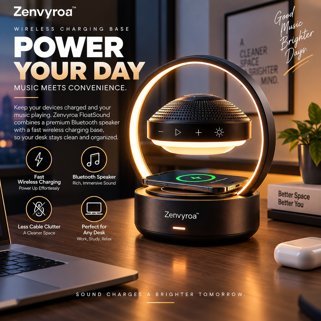 Zenvyroa™ FloatSound Levitating Bluetooth Speaker