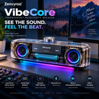 Zenvyroa™ VibeCore Transparent Bluetooth Speaker