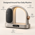 zenvyroa™ Arcora Bluetooth Desktop Speaker with Ambient Light & Digital Clock