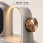 zenvyroa™ Arcora Bluetooth Desktop Speaker with Ambient Light & Digital Clock