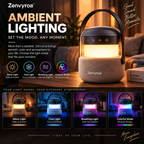 Zenvyroa™ GlowSound Portable Bluetooth Speaker with Ambient Light