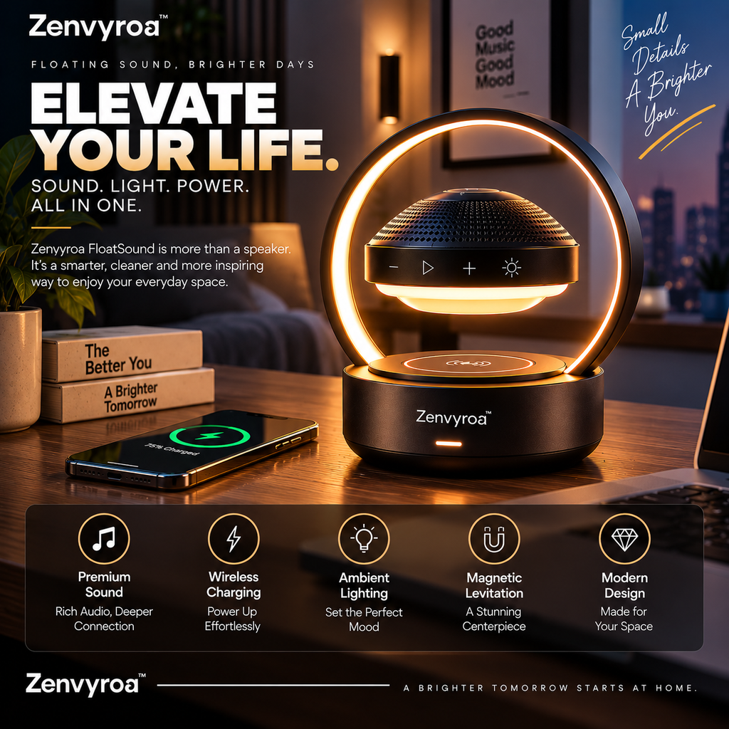 Zenvyroa™ FloatSound Levitating Bluetooth Speaker