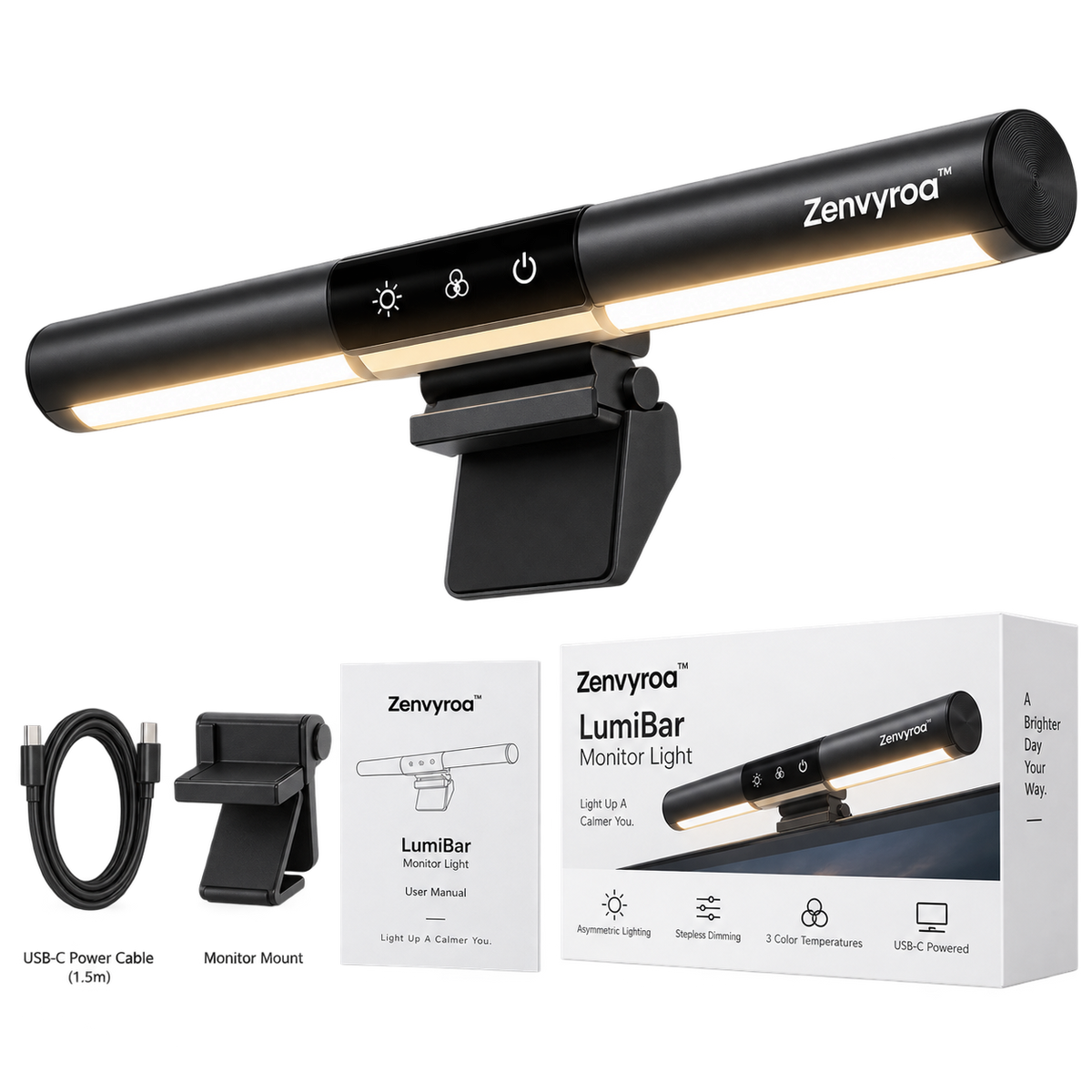 Zenvyroa™ LumiBar Monitor Light