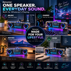Zenvyroa™ VibeCore Transparent Bluetooth Speaker