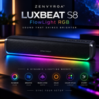 ZENVYROA™ LUXBEAT S8 Premium RGB Desktop Speaker