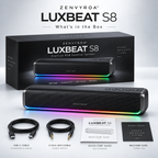 ZENVYROA™ LUXBEAT S8 Premium RGB Desktop Speaker
