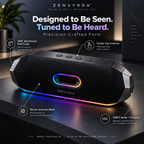 ZENVYROA™ HaloForge S8  Premium Wireless RGB Speaker