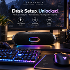 ZENVYROA™ HaloForge S8  Premium Wireless RGB Speaker