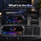 ZENVYROA™ HaloForge S8  Premium Wireless RGB Speaker