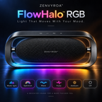 ZENVYROA™ AEROFORGE S8  Floating RGB Desktop Speaker