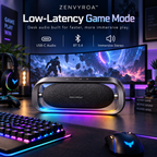 ZENVYROA™ AEROFORGE S8  Floating RGB Desktop Speaker