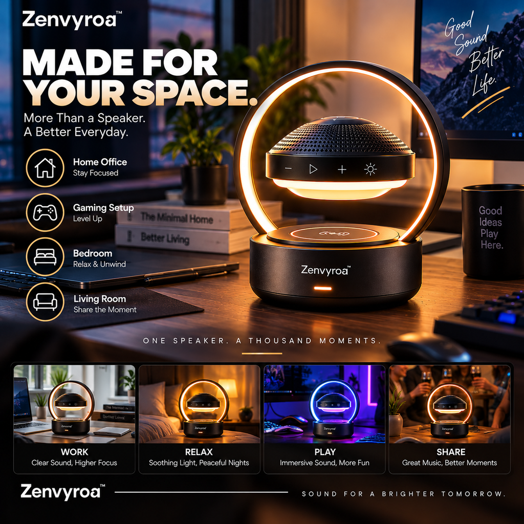 Zenvyroa™ FloatSound Levitating Bluetooth Speaker