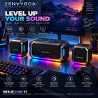 ZENVYROA™ NEXUS CUBE X1  Modular Magnetic Spatial Bluetooth Speaker