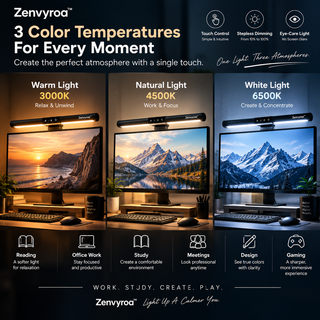 Zenvyroa™ LumiBar Monitor Light